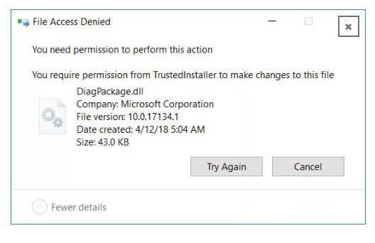 How to fix "You Require Permission From TrustedInstaller"