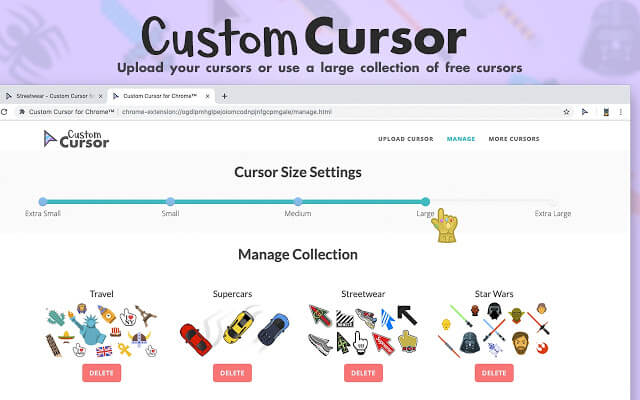 How to use custom cursor only for Chrome