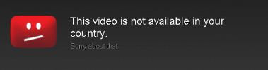 fix This video is not available in your country