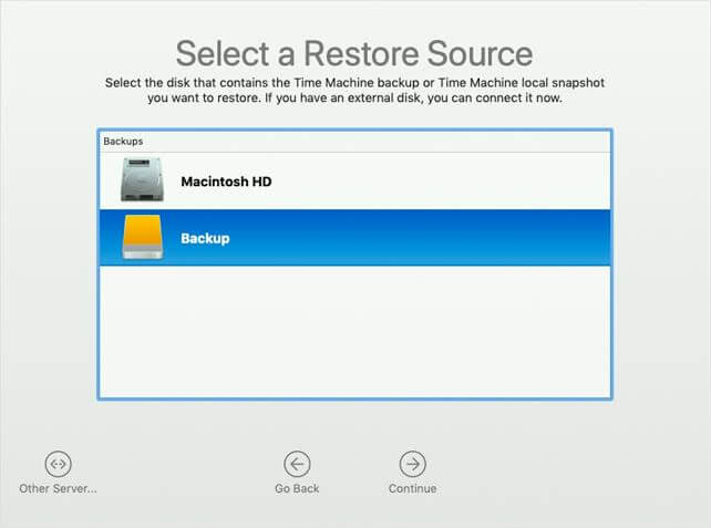 Recover your files with Time Machine