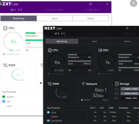 NZXT Cam - 10 Best CPU Temperature Monitor Tools for Windows