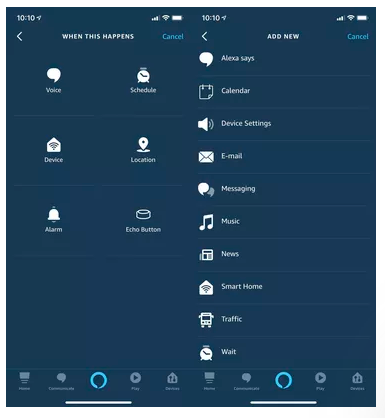 Create a routine on your Echo